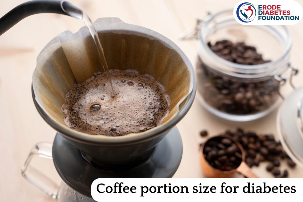 Coffee portion size for diabetes