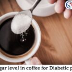 The sugar level in coffee