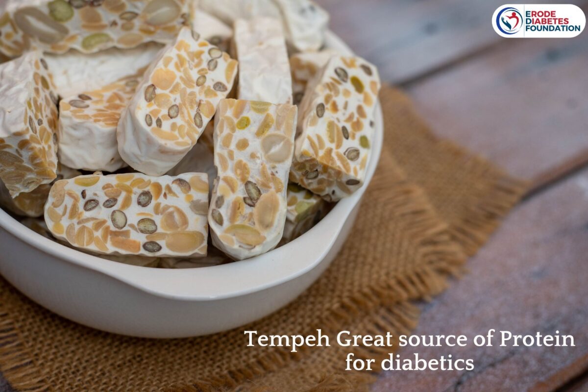 Protein for diabetics Tempeh (Best source of protein)
